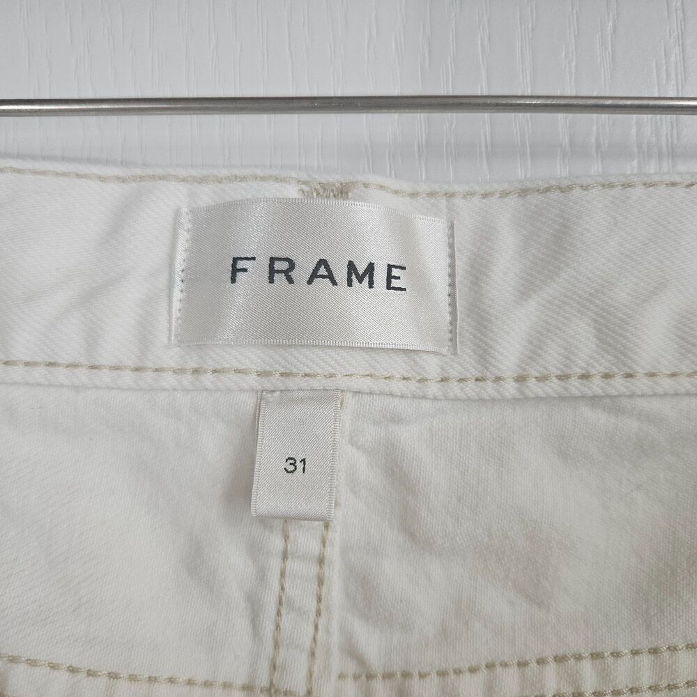 FRAME The Stroll Jeans $298 Wide Leg in Au Natural Clean Sz 31 US 12 - Picture 2 of 11